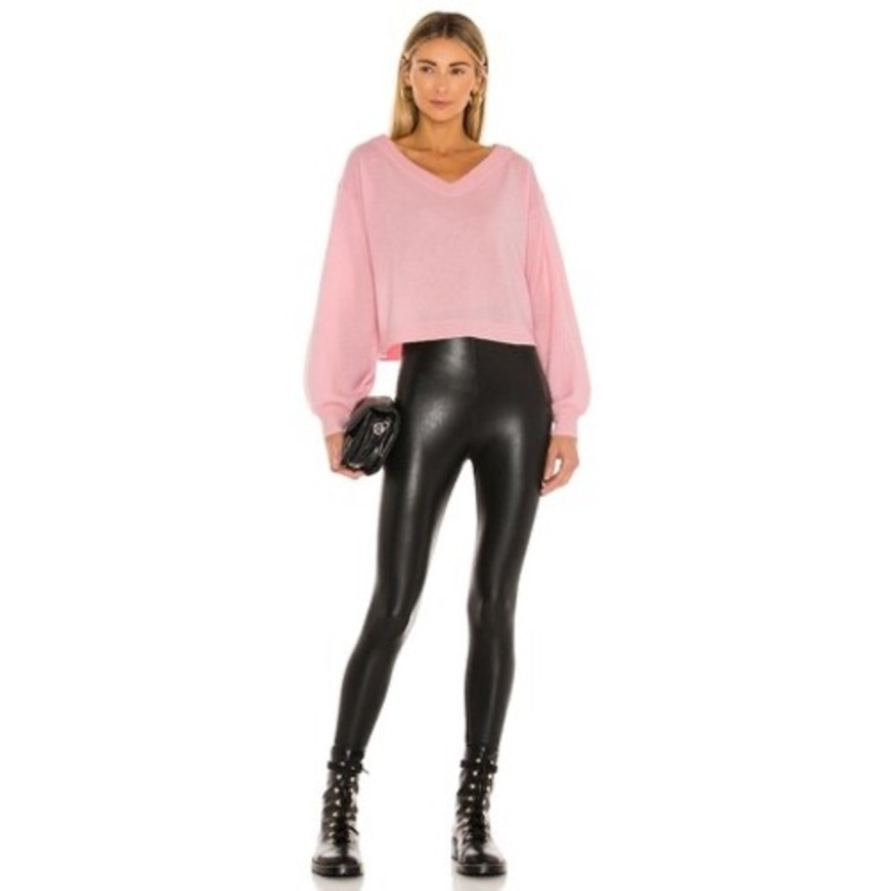 New! Commando Perfect‎ Control Faux Leather Leggings Black XL